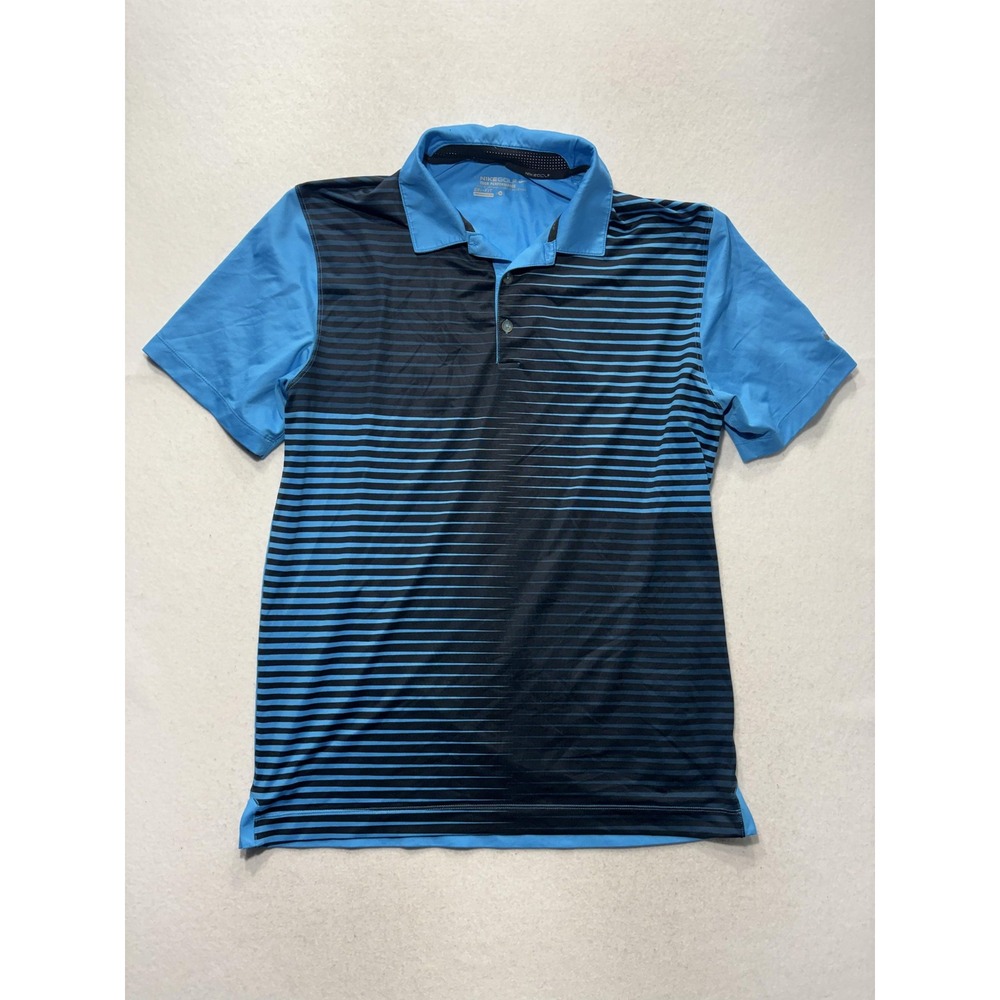 Nike Golf Tour Performance Polo Shirt Mens Medium Blue Dri-FIT Short Sleeve